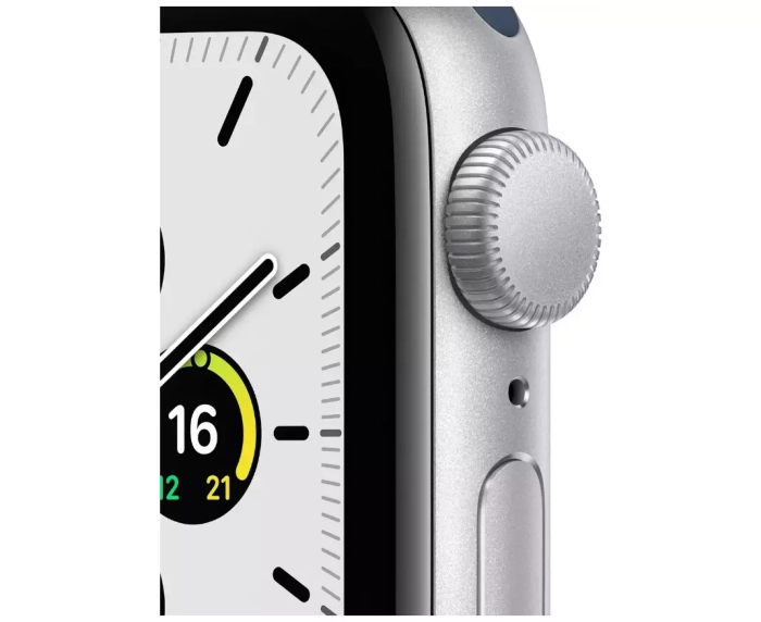 Смарт-часы Apple Watch SE GPS 44mm Silver Aluminum Case/Abyss Blue Sport Band (EU) в Челябинске купить по недорогим ценам с доставкой