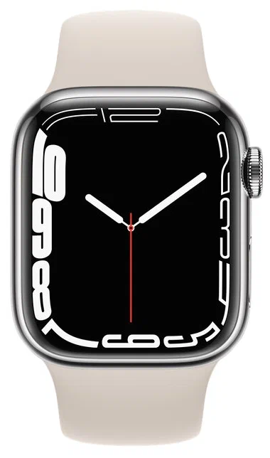 Смарт-часы Apple Watch S7 GPS 41mm Sport Band Starlight (EU) в Челябинске купить по недорогим ценам с доставкой