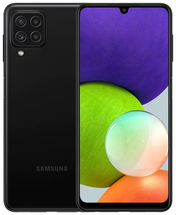 Смартфон Samsung Galaxy A22 128 ГБ Черный в Челябинске купить по недорогим ценам с доставкой