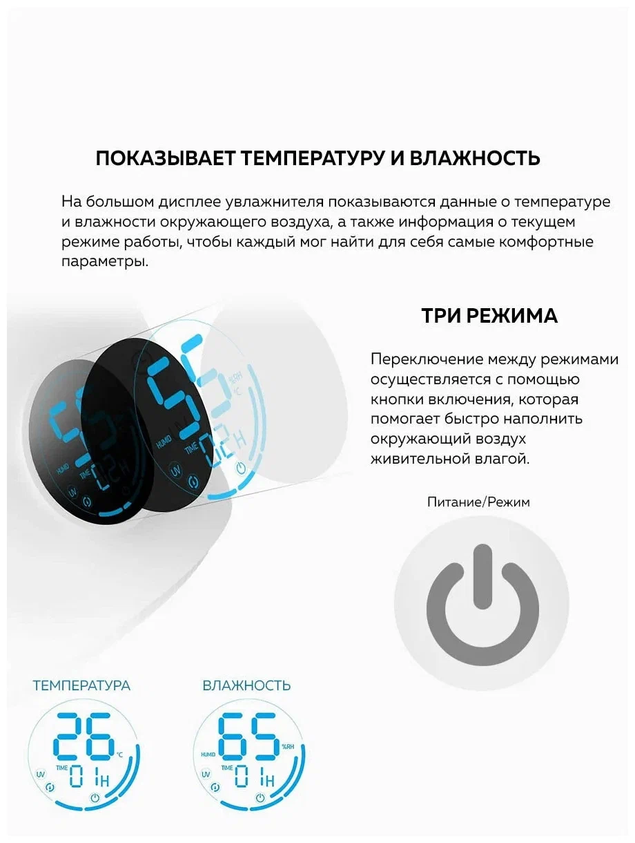 Увлажнитель воздуха Xiaomi Deerma (DEM-F628S) в Челябинске купить по недорогим ценам с доставкой