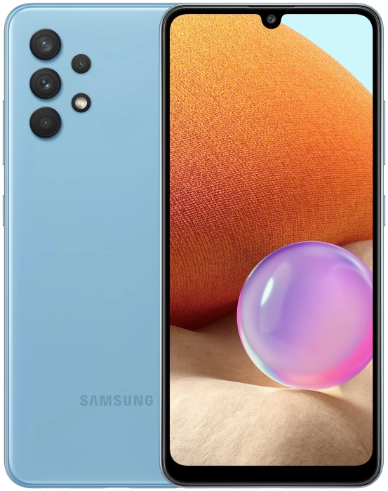 Смартфон Samsung Galaxy A32 4/128 ГБ Синий в Челябинске купить по недорогим ценам с доставкой