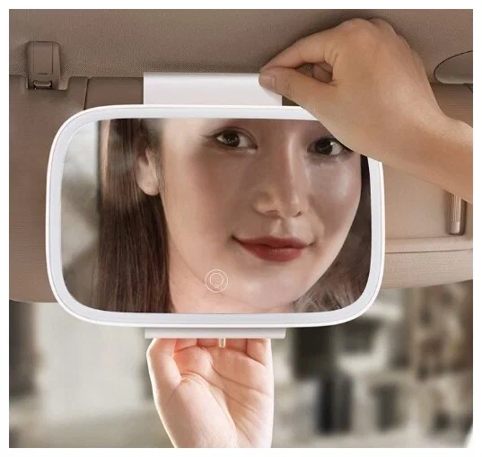 Автомобильное зеркало для макияжа Baseus Delicate Queen Car Touch (С подсветкой CRBZJ01-02) в Челябинске купить по недорогим ценам с доставкой
