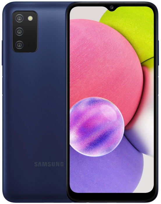 Смартфон Samsung Galaxy A03s 32 ГБ Синий в Челябинске купить по недорогим ценам с доставкой