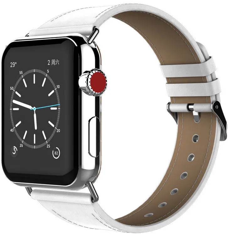 Сменный браслет Glossy Leather Band для Apple Watch 42mm в Челябинске купить по недорогим ценам с доставкой