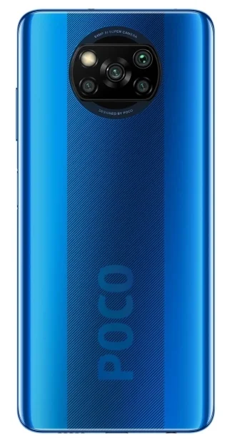 Смартфон Xiaomi Poco X3 6+64 ГБ Синий NFC в Челябинске купить по недорогим ценам с доставкой
