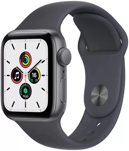 Смарт-часы Apple Watch SE GPS 44mm Space Gray Aluminum Case/Midnight Sport Band (EU) в Челябинске купить по недорогим ценам с доставкой