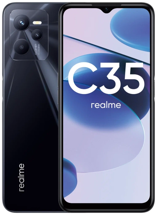 Смартфон Realme C35 4/128 ГБ Черный в Челябинске купить по недорогим ценам с доставкой