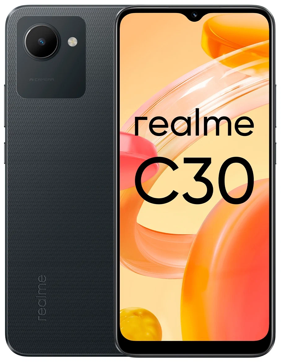 Смартфон Realme C30 4/64 ГБ Серый в Челябинске купить по недорогим ценам с доставкой