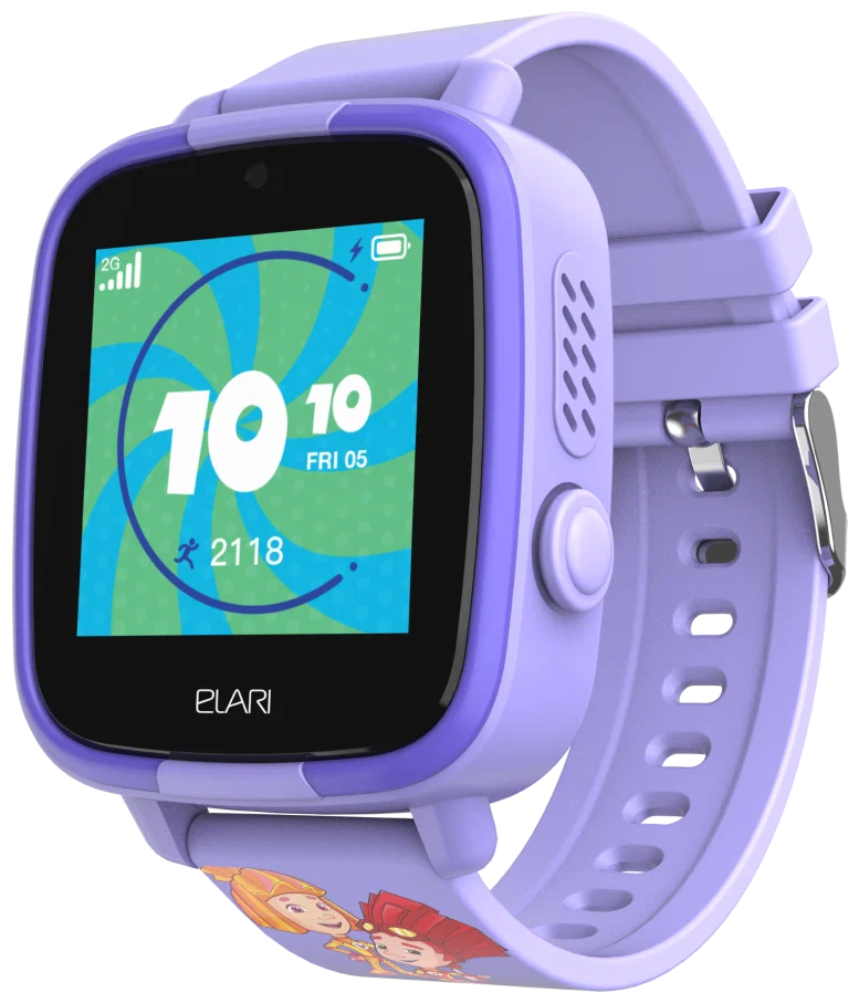 Детские смарт-часы Elari FixiTime Fun Фиолетовый в Челябинске купить по недорогим ценам с доставкой