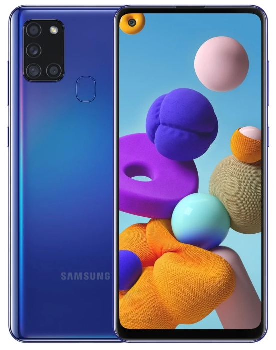 Смартфон Samsung Galaxy A21s 64 ГБ Синий в Челябинске купить по недорогим ценам с доставкой
