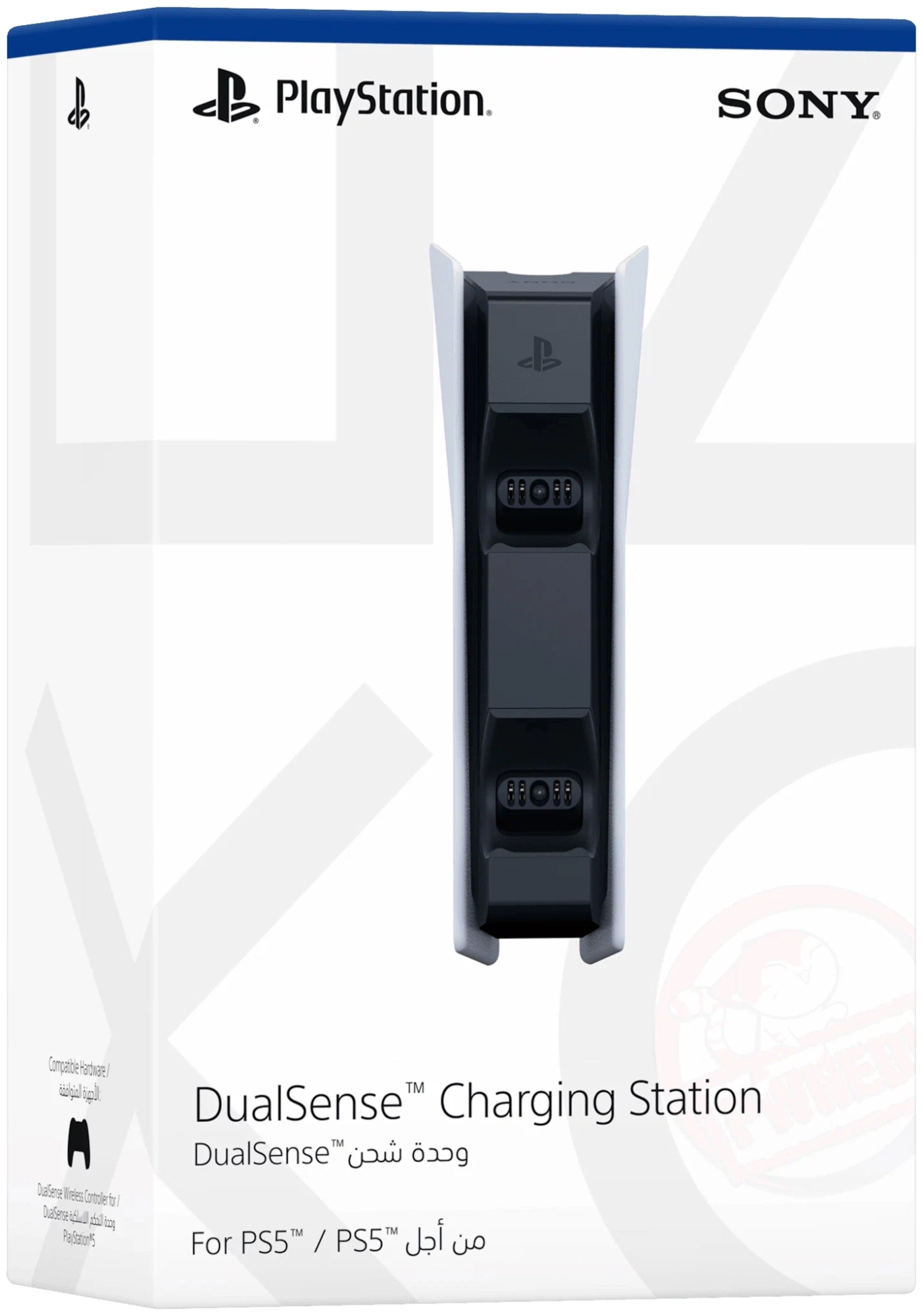 Зарядная станция Sony DualSense для PS5 на два геймпада Черный-Белый в Челябинске купить по недорогим ценам с доставкой