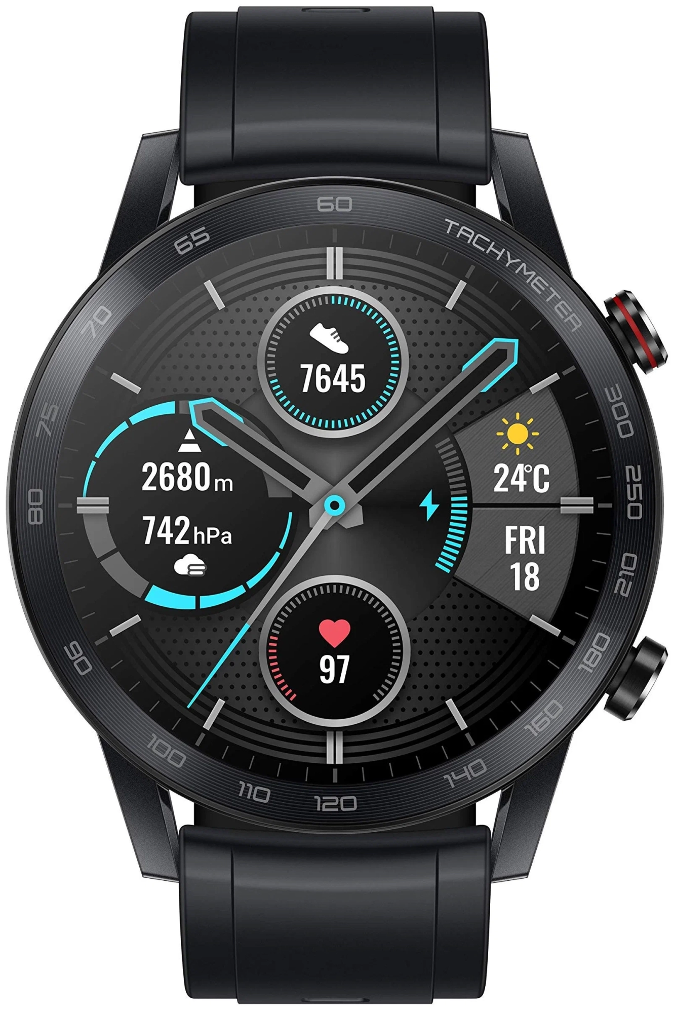 Смарт-часы Honor MagicWatch 2 42 мм Черный в Челябинске купить по недорогим ценам с доставкой